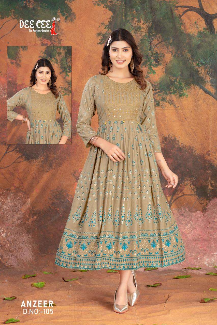 Deecee Anzeer Kurti suppliers in Delhi