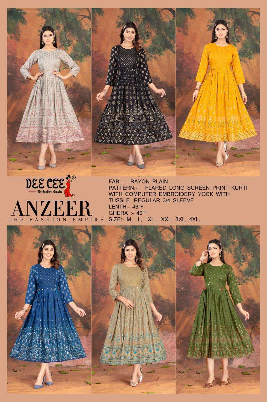 Deecee Anzeer Kurti suppliers in Delhi