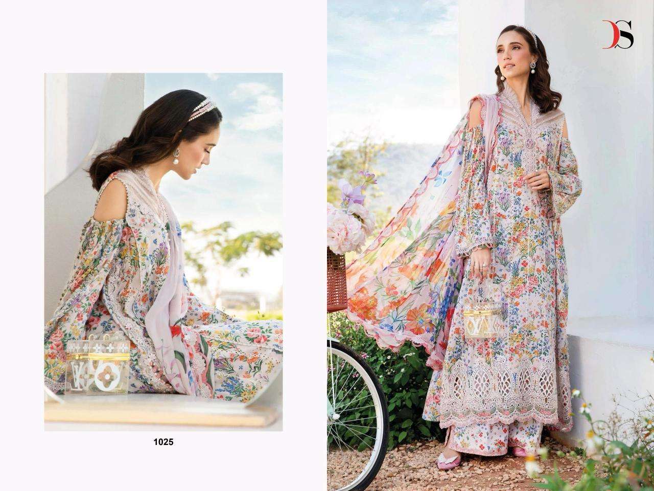 Deepsy M Print Spring Summer 25 Cotton Dupatta Surat embroidered salwar kameez wholesale