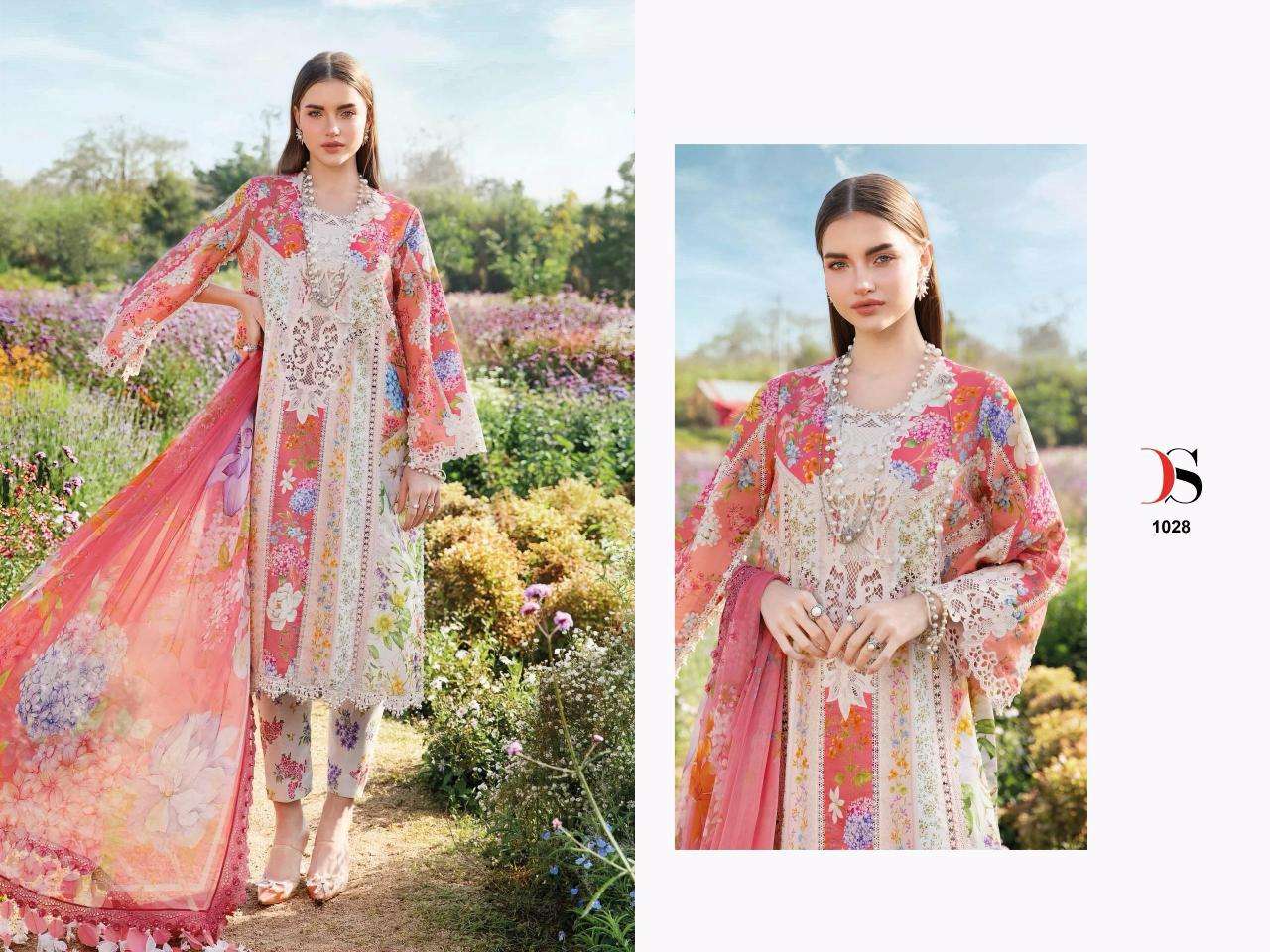 Deepsy M Print Spring Summer 25 Cotton Dupatta Surat embroidered salwar kameez wholesale