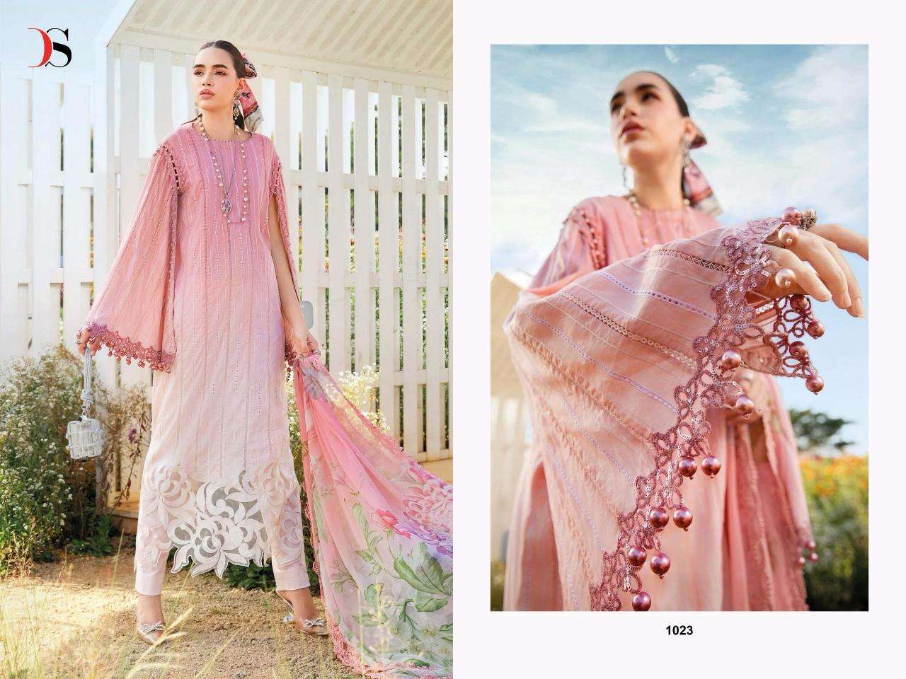 Deepsy M Print Spring Summer 25 Cotton Dupatta Surat embroidered salwar kameez wholesale