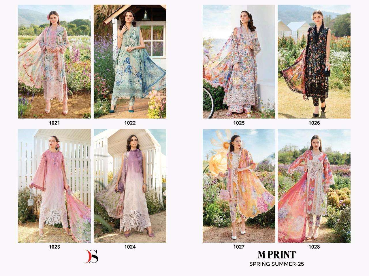 Deepsy M Print Spring Summer 25 Cotton Dupatta Surat embroidered salwar kameez wholesale