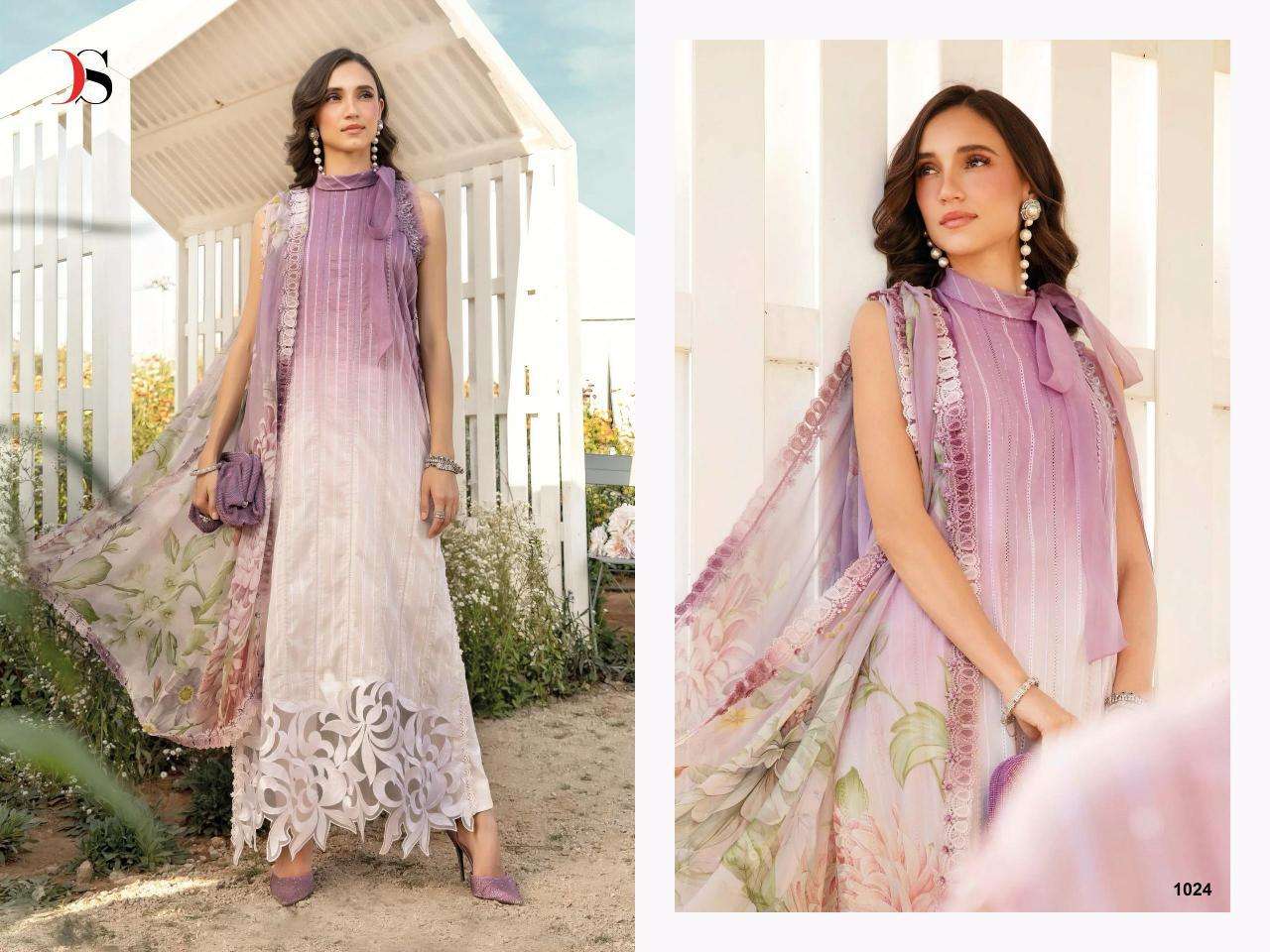 Deepsy M Print Spring Summer 25 Cotton Dupatta Surat embroidered salwar kameez wholesale