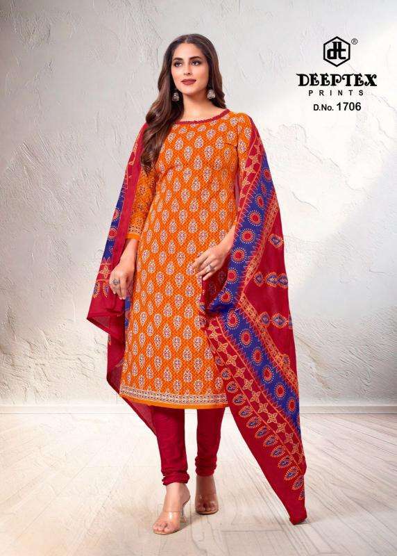 Deeptex Tradition Vol-17 Ladies dress materials in Gujarat