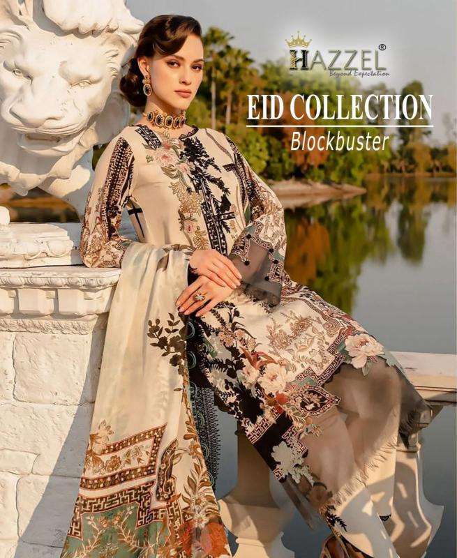 Hazzel Eid Collection Blockbuster vol 1 Chiffon Duppatta Pakistani georgette suits wholesale