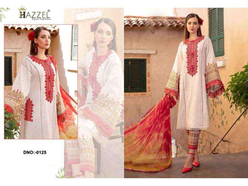 Hazzel Eid Collection Blockbuster vol 1 Chiffon Duppatta Pakistani georgette suits wholesale