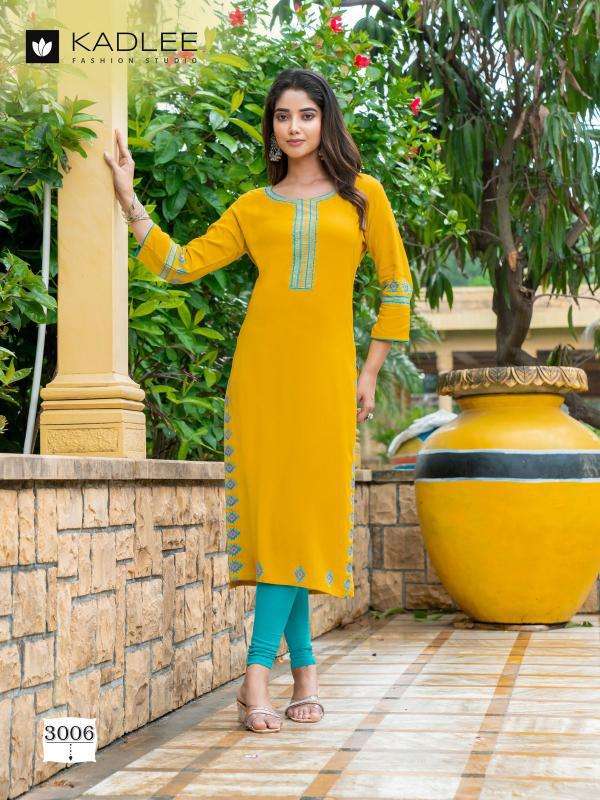 Kadlee Chanchal Kurtis with mirror work