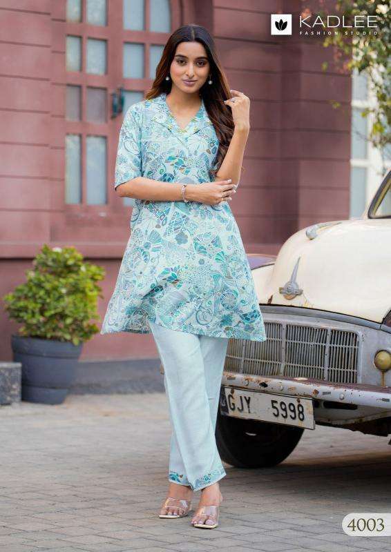 Kadlee Vrunda winter co ord set Kurti wholesalers in India