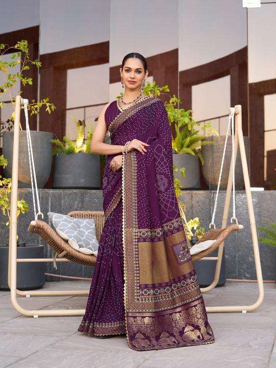 kapda Thread Bandhani Bulk saree suppliers