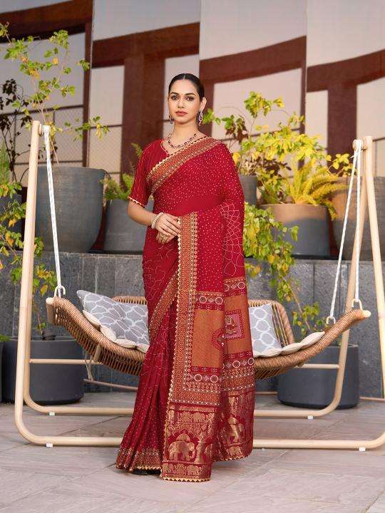 kapda Thread Bandhani Bulk saree suppliers