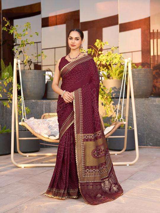 kapda Thread Bandhani Bulk saree suppliers