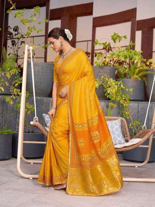 kapda Thread Bandhani Bulk saree suppliers