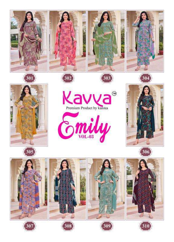 Kavya Emily Vol 3 Wholesale Kurti supplier