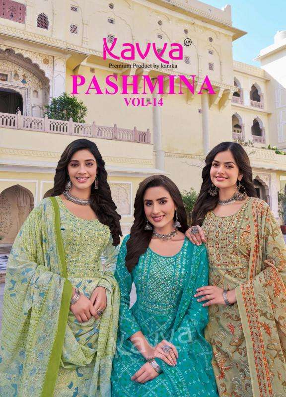 Kavya Pashmina Vol 13 Kurti showroom in Vadodara