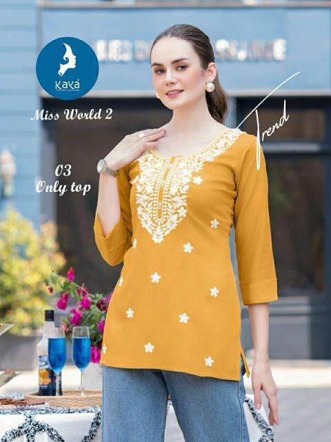 Kaya Miss World 2 Kurti wholesale