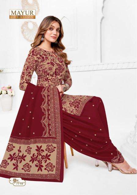 Mayur Khushi Vol-77 Dress material suppliers in Mumbai