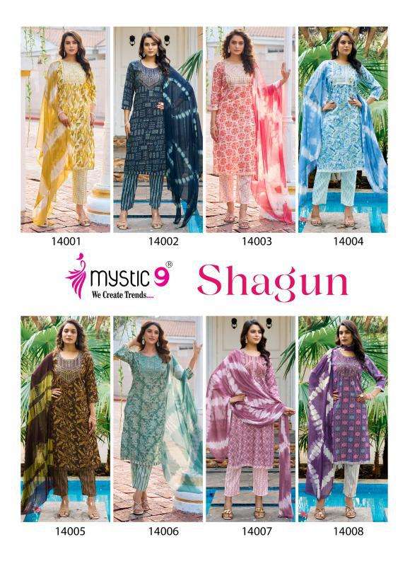 Mystic9 Shagun Vol-14 Kurti manufacturers in Ahmedabad