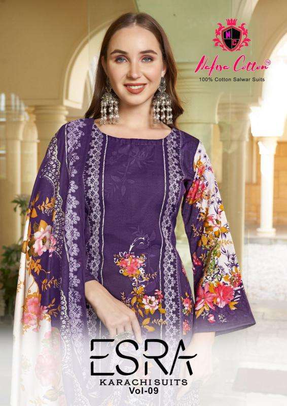 Nafisa Esra Vol-09 Unstitched dress materials in Ahmedabad