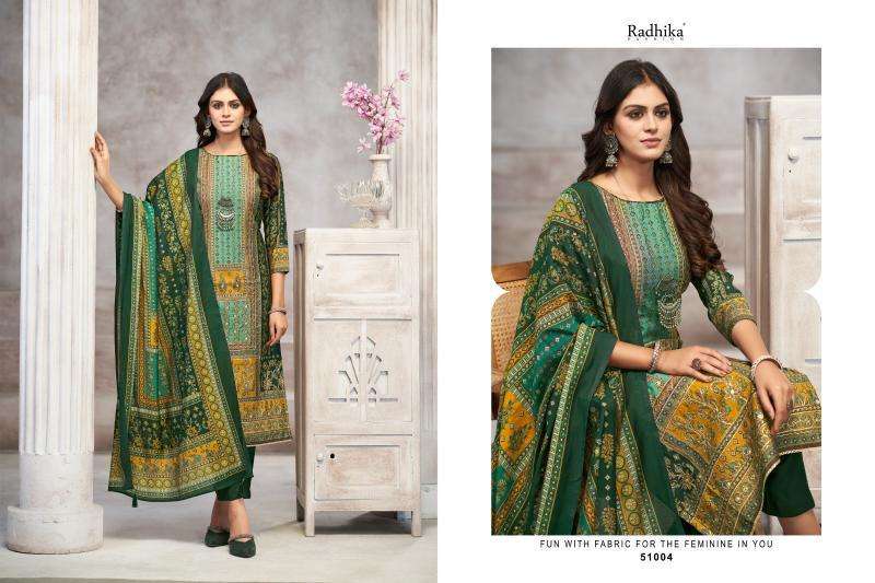 Radhika Azara Beauty Silk Vadodara silk dress material wholesale