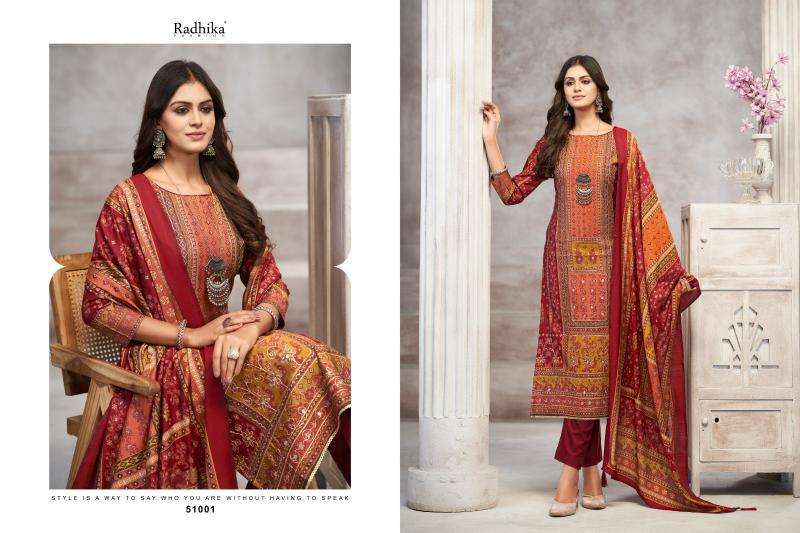 Radhika Azara Beauty Silk Vadodara silk dress material wholesale