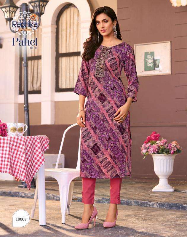 Radhika Lifestyle Pahel Vol-10 Designer kurtis wholesale in Delhi