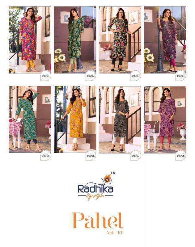 Radhika Lifestyle Pahel Vol-10 Designer kurtis wholesale in Delhi