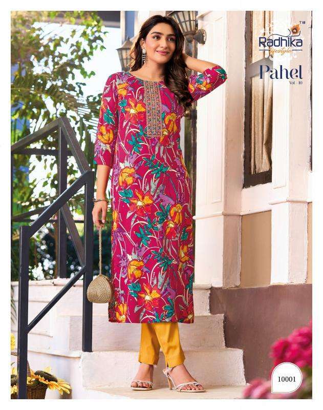 Radhika Lifestyle Pahel Vol-10 Designer kurtis wholesale in Delhi