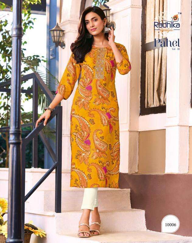 Radhika Lifestyle Pahel Vol-10 Designer kurtis wholesale in Delhi