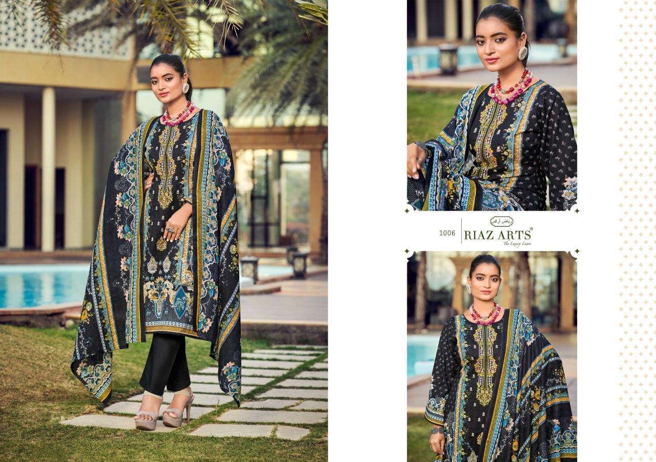 Riaz Arts Qurbat Wholesale dress materials catalog surat