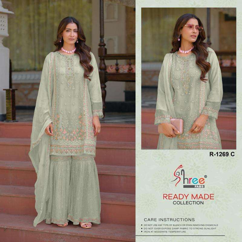 Shree Fabs R 1269 Chiffon Salwar Kameez wholesale market in Mumbai