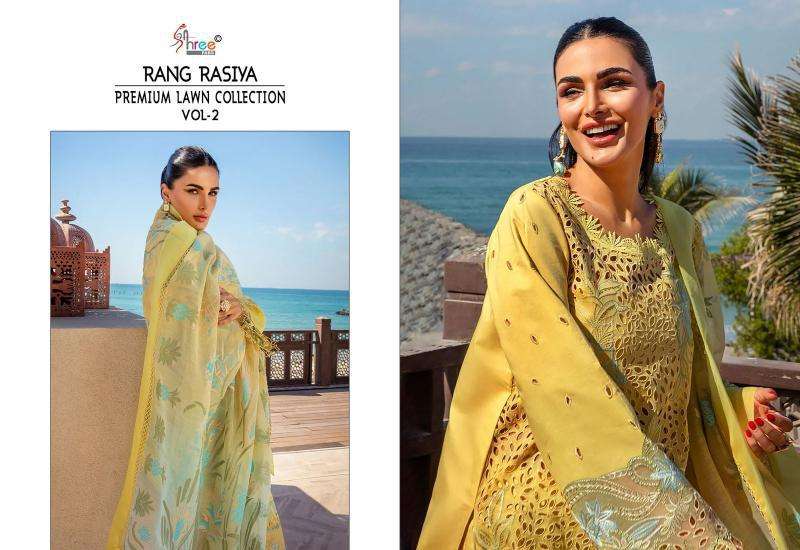 Shree Fabs Rang Rasiya Lawn Collection Vol 2 Bulk Salwar Kameez wholesale Mumbai