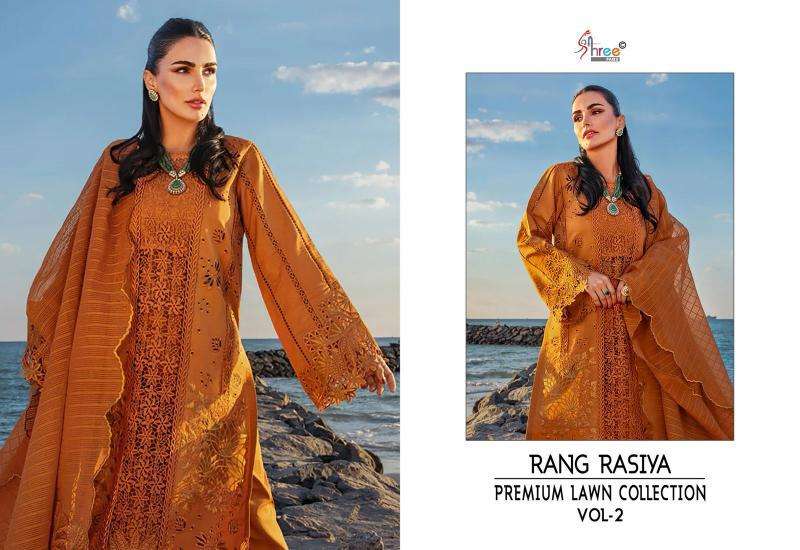 Shree Fabs Rang Rasiya Lawn Collection Vol 2 Bulk Salwar Kameez wholesale Mumbai