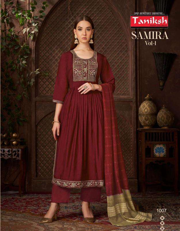 Taniksh Samira Vol 1 Designer Kurtis Wholesale in Ahmedabad