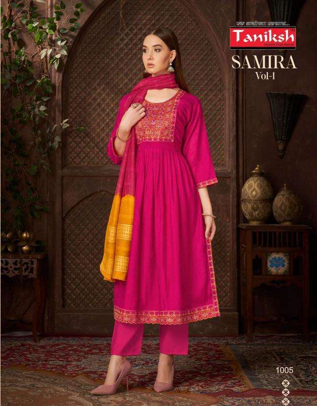 Taniksh Samira Vol 1 Designer Kurtis Wholesale in Ahmedabad