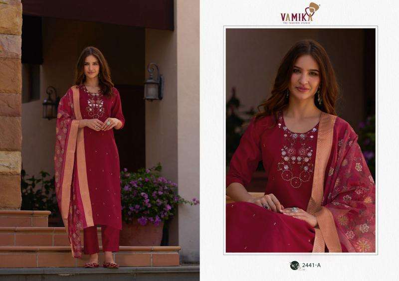 Vamika Jannat Vol 1 (D.NO.2441A To 2441D) Kurti factory in India