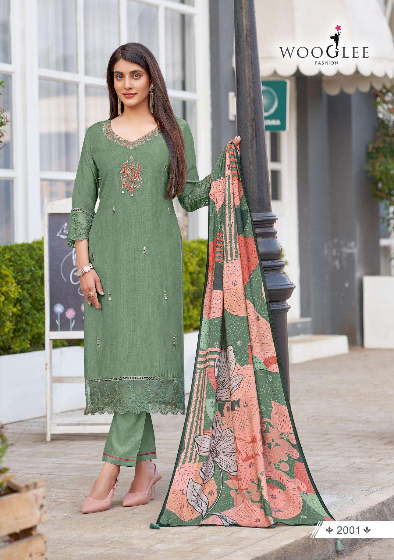 Wooglee Ehsaas Kurti Fabric Suppliers in Vadodara