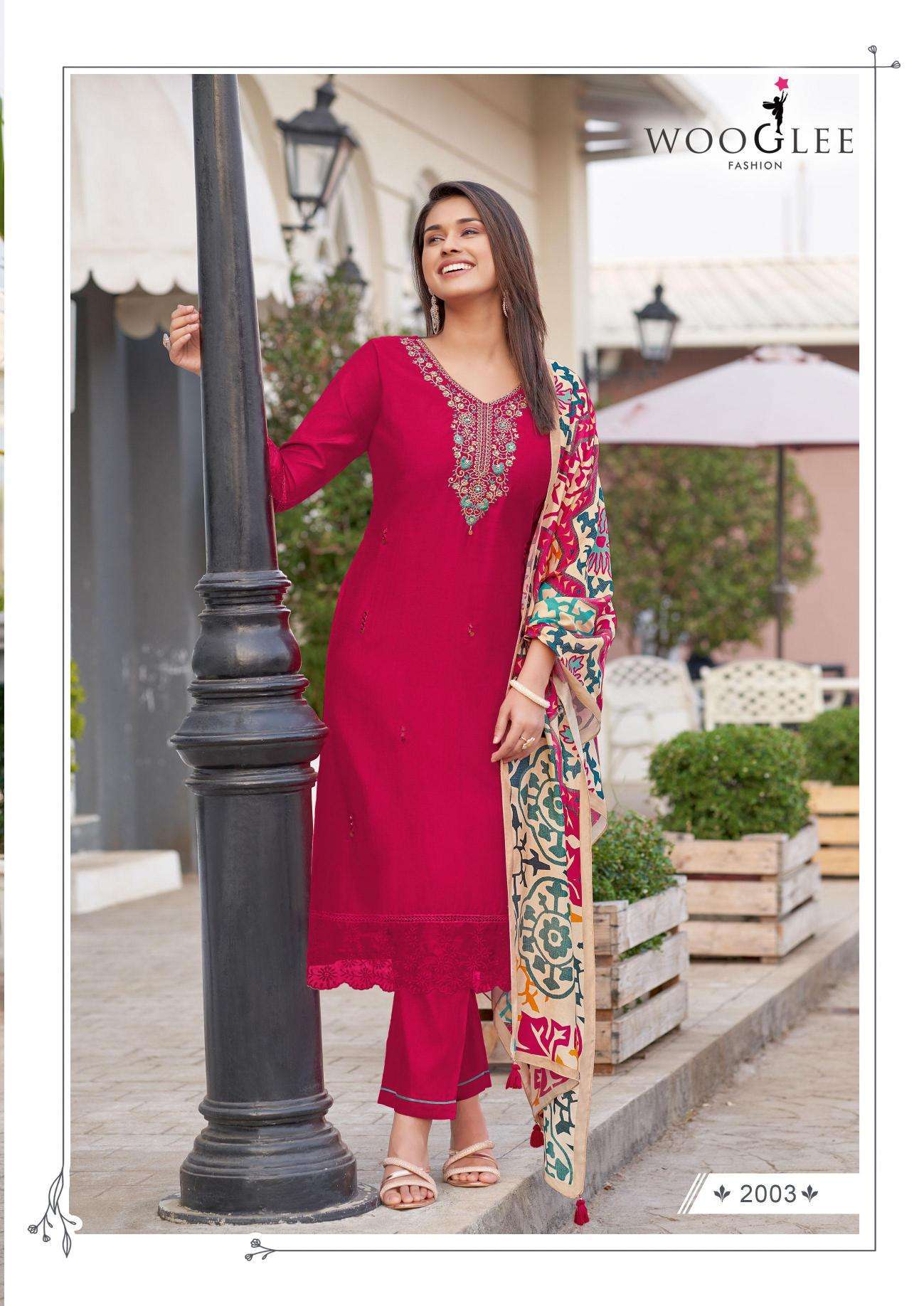 Wooglee Ehsaas Kurti Fabric Suppliers in Vadodara