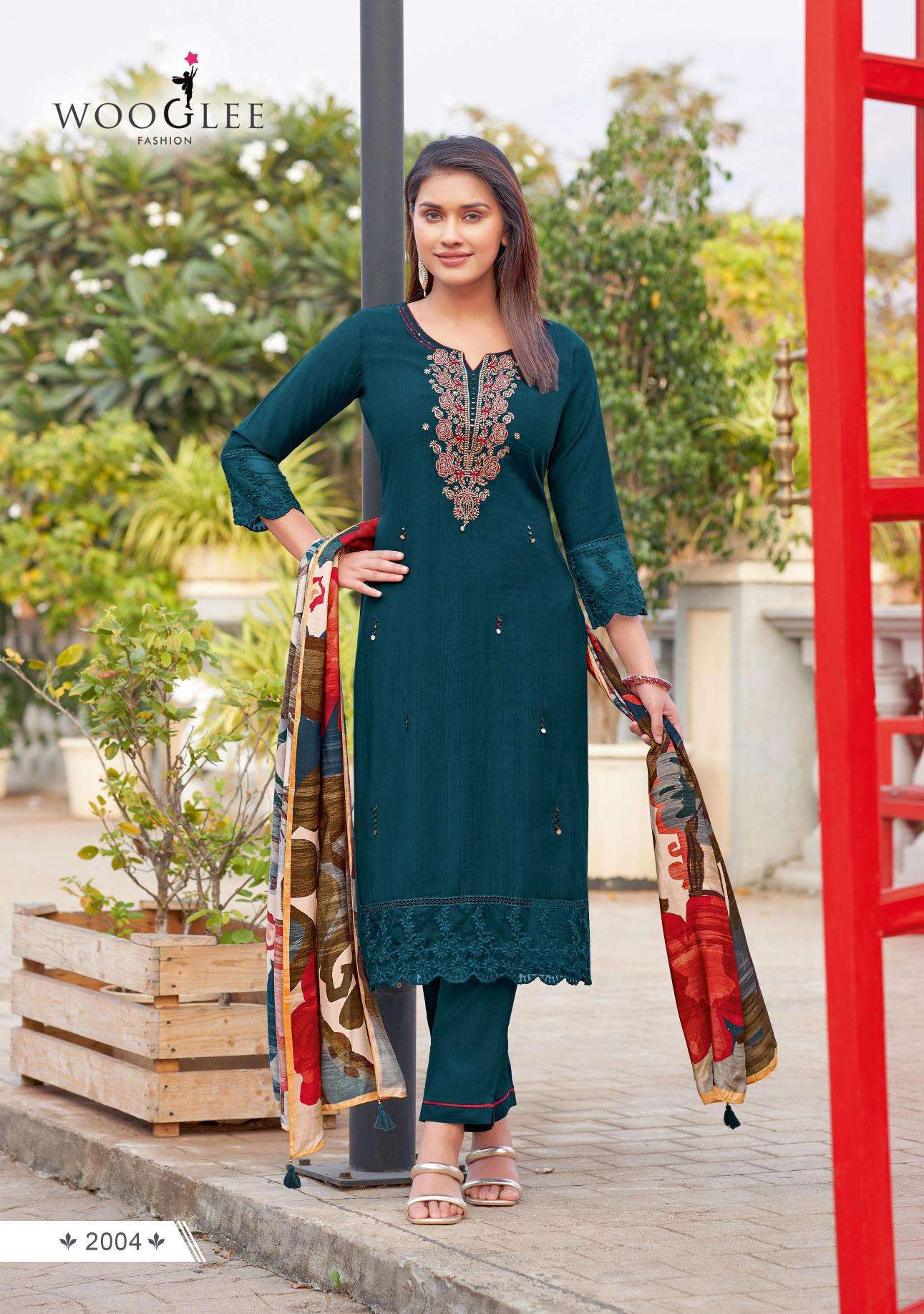 Wooglee Ehsaas Kurti Fabric Suppliers in Vadodara