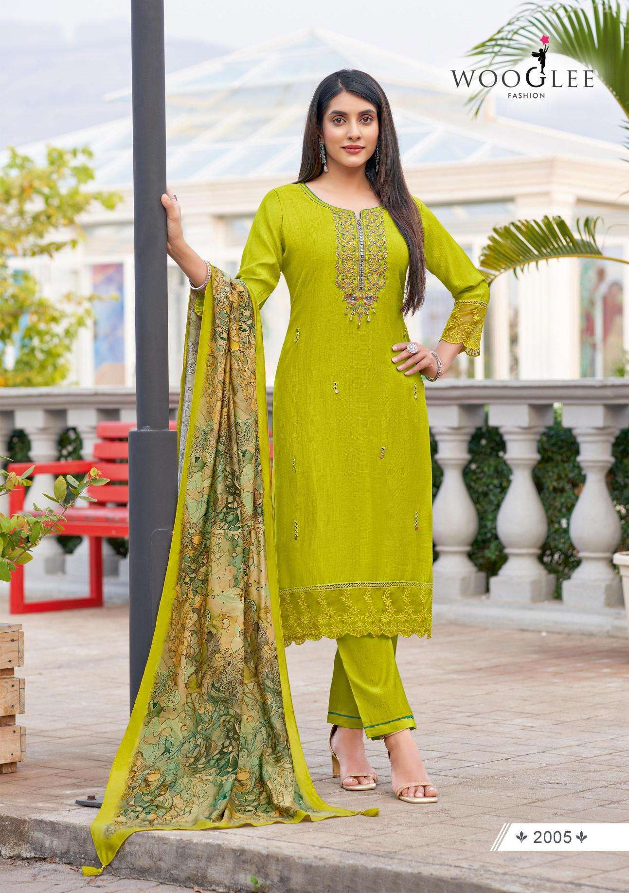 Wooglee Ehsaas Kurti Fabric Suppliers in Vadodara