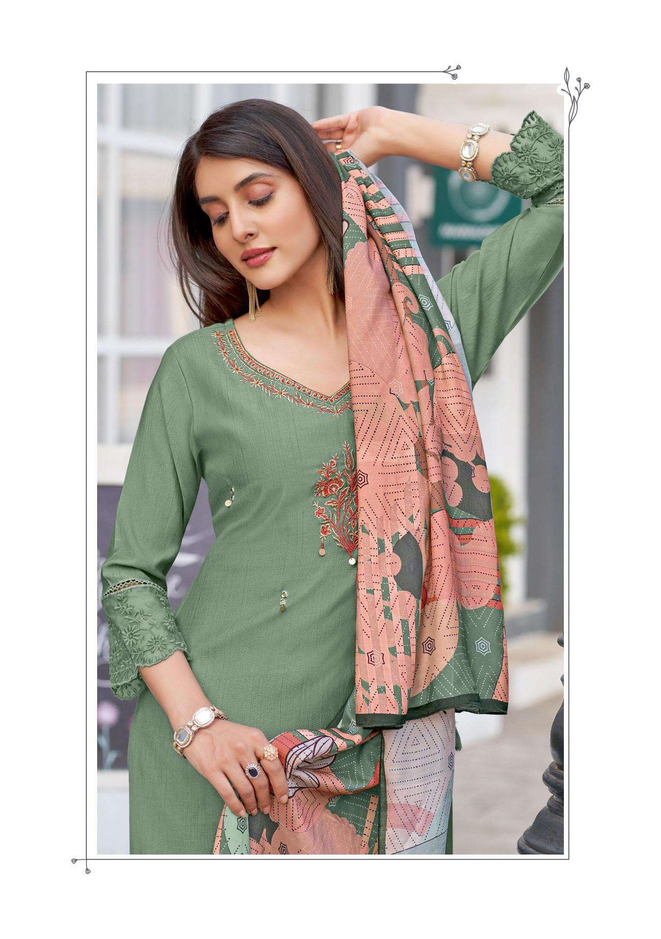 Wooglee Ehsaas Kurti Fabric Suppliers in Vadodara