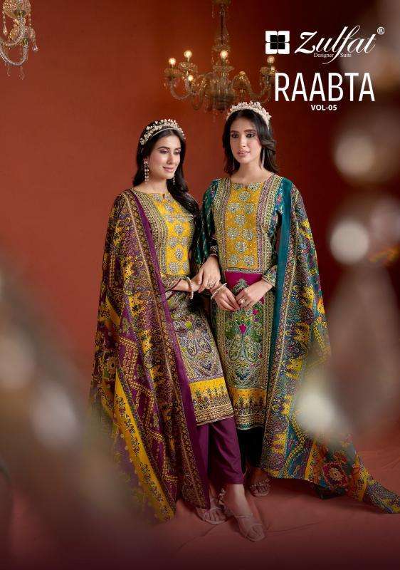 Zulfat Raabta Vol 5 Cotton dress materials in Kolkata