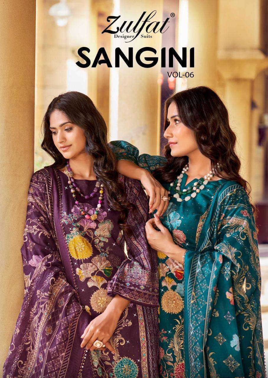 Zulfat Sangini Vol 6 Dress materials manufacturers in Ahmedabad